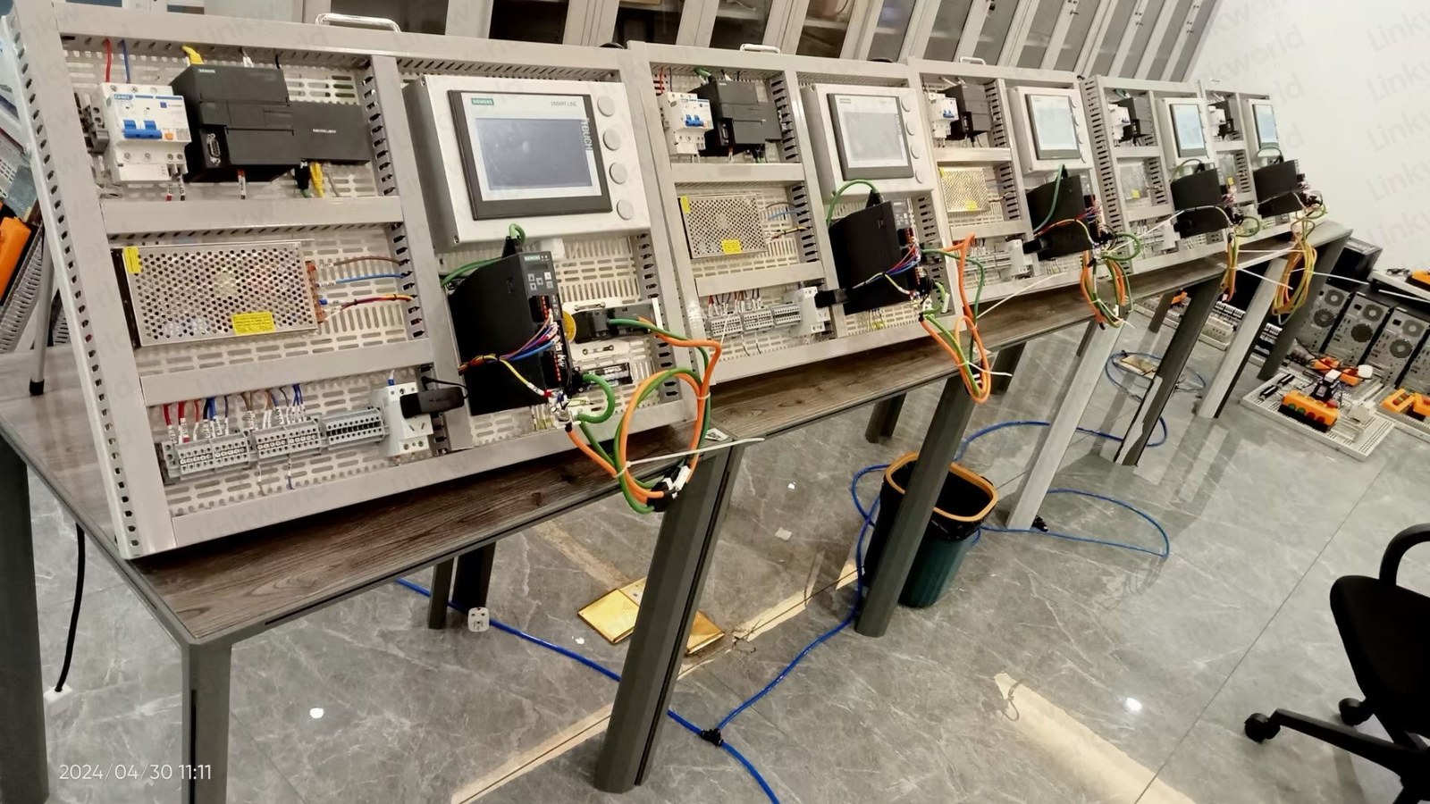 Electrical cabinet assembly line