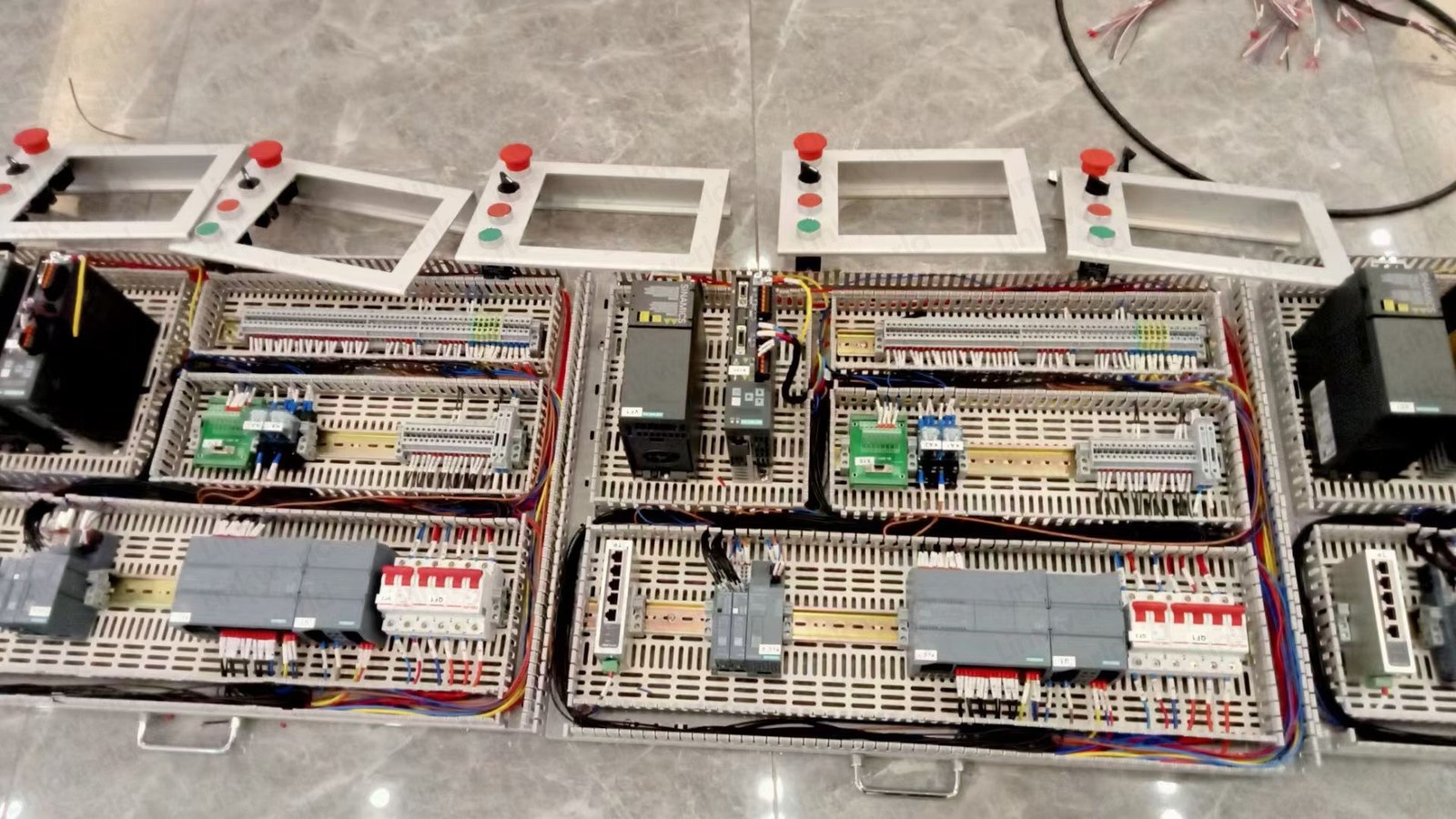Batch production of control cabinets